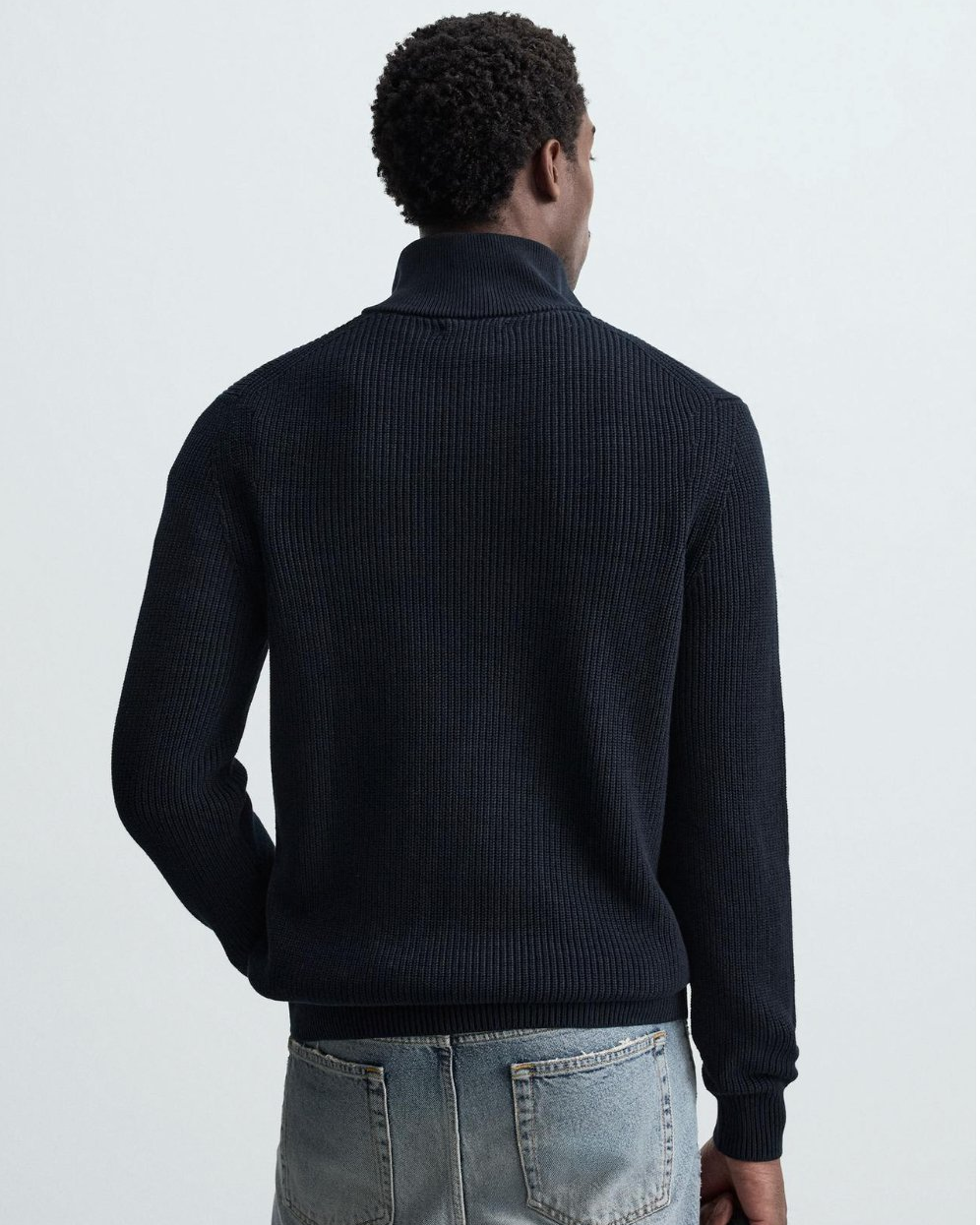 Merrow Quarter-Zip Knit Navy
