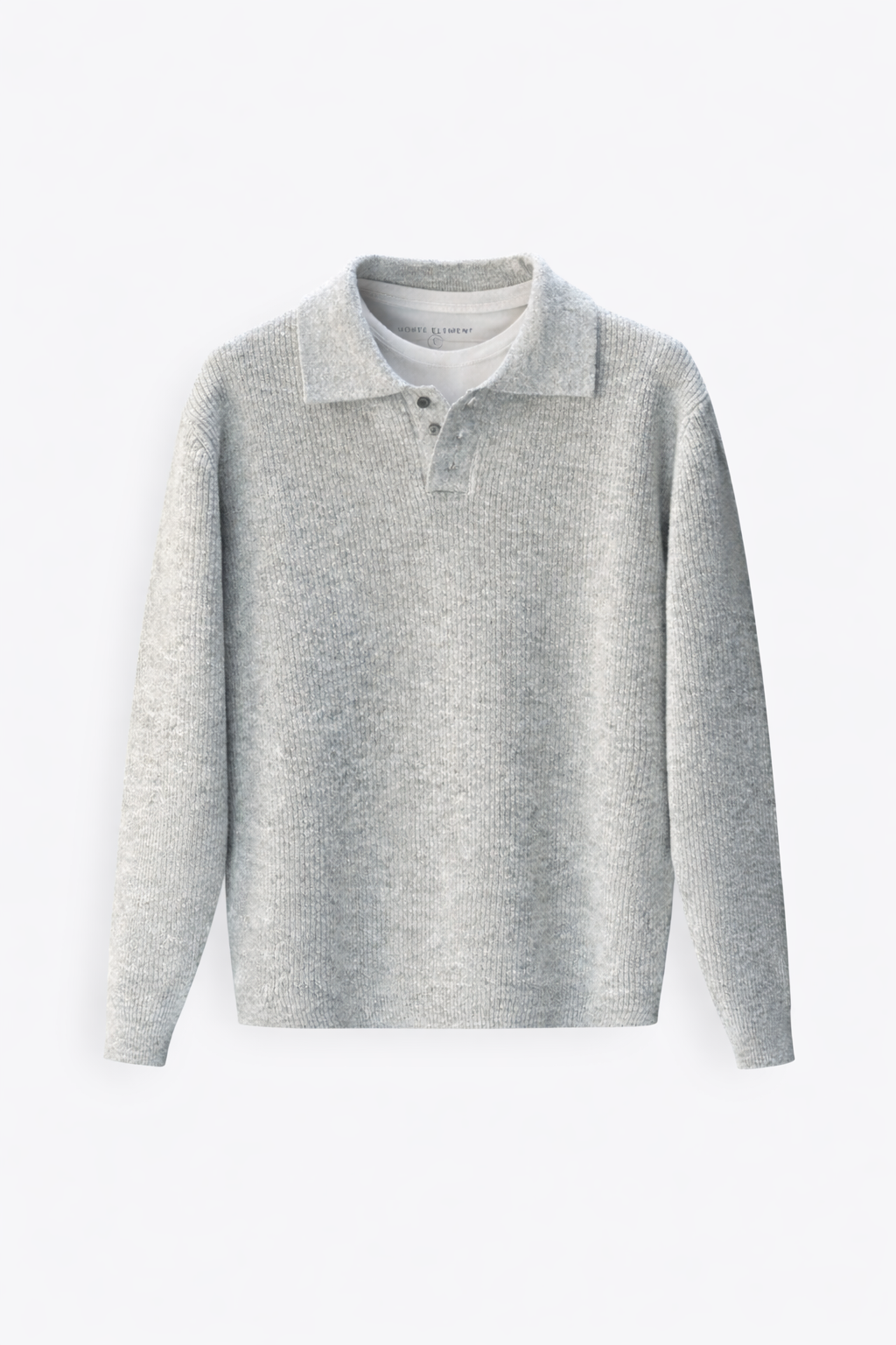 Merrow Knitted Button Sweater Grey